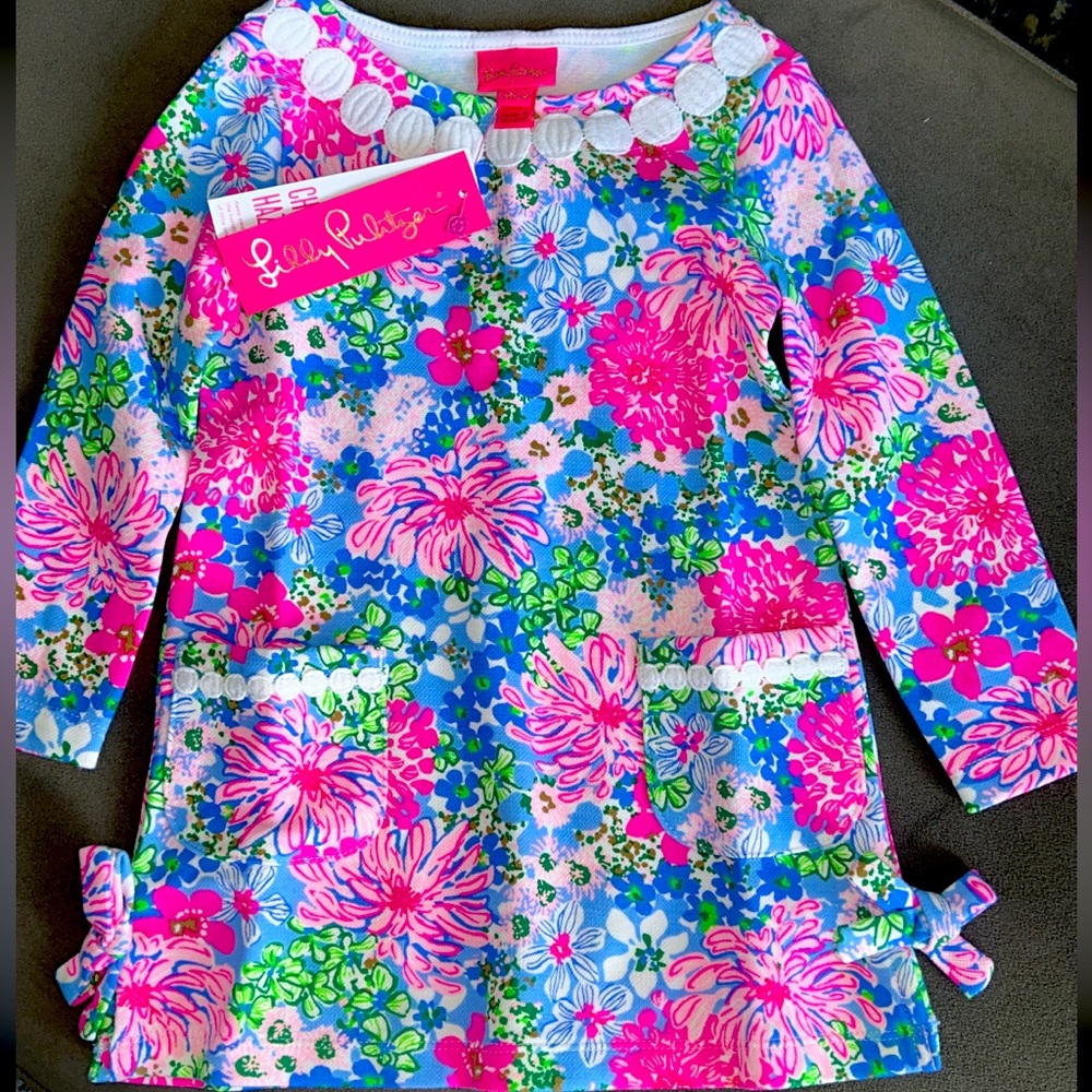 Lilly Pulitzer girls size 2-3 yrs. Long sleeve dress